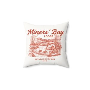 Miners' Bay Lodge Faux Suede Square Pillow