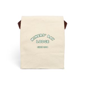 Canvas Lunch Bag with Strap Miners' Bay Lodge Retro Logo